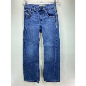 Wrangler 20x Custom Blue Jeans Boys Size 11 Slim 42BWXBB 24x24 Adjustable Waist